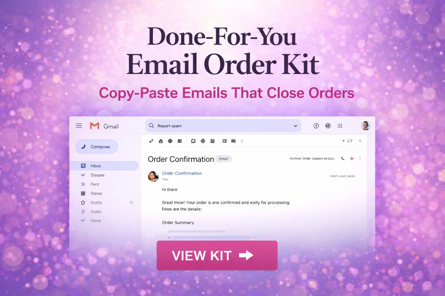 Done-For-You Email Order Kit